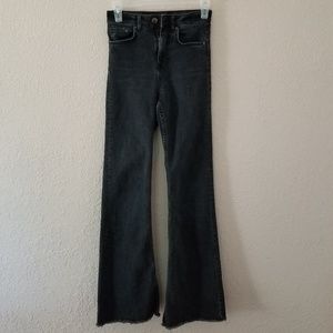 Super high waist flare jeans